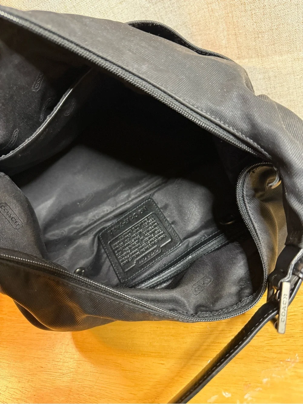 Coach Black Shoulder Hobo Bag